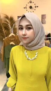 Gamis Wanita Cringkel Lebaran 2035 Mewah