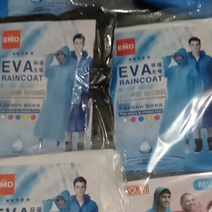 JAS HUJAN EVA DEWASA CEWE COWO / WATERPROOF BAHAN EVA TEBAL / KUALITAS TERJAMIN / JAS HUJAN MODEL KOREA JUBAH KANCING PLUS KUPLUK KEPALA