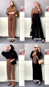 Murah nampol !! ONESET JERSEY PREMIUM | BASIC NADINE | SETELAN WANITA MODIS