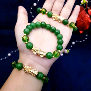 Xuping Gelang Pixiu Batu Alam Hijau XDS776