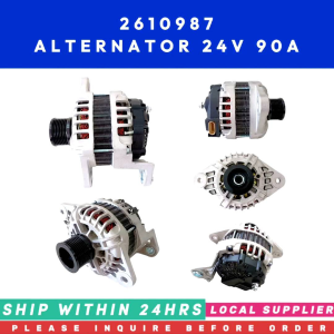 ALTERNATOR 2610987 [24V 90A] [LIMITED STOCK. READY TO SHIP WITHIN 24HRS.] ALTERNATIVE  21Q6-42001 21Q6-42000 600356 A000V610987 A3520S UD17149A FOR HYUNDAI AND CUMMINS