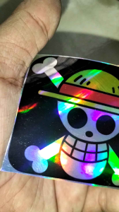 STIKER ONE PIECE 1 PCS BAHAN HOLOGRAM