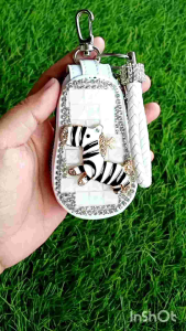 Dompet STNK square zebra | Dompet kunci mobil/motor bling bling