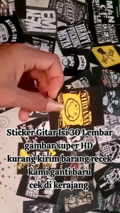 STICKER GITAR ISI 30 LEMBAR
