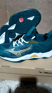 Sepatu Volly Mizuno Wave Momentum 3 Low Army