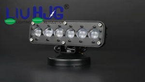 Lampu tembak laser 6 Mata LiuHJG PLUS Senja Devil Merah Jauh Dekat Putih kuning