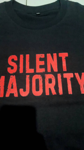 T-SHIRT KAOS KATA KATA SILENT MAJORITY