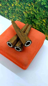 Sedotan once pipa kayu kelor Jawa model segi enam minimalis C291