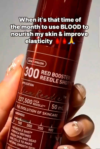 Tinh chất vi gai long huyết VT COSMETICS RED BOOSTER REEDLE SHOT chống oxy hoá tăng sinh collagen bảo vệ da