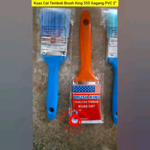 Kuas Cat Brush King 2" Inch / Kuas Cat Nylon Gagang PVC 5CM