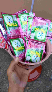 48 set rinso cair liquid sabun cuci pakaian+1 panci plastik dengan tutup