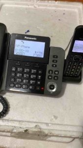 Điện thoại mẹ bồng con Panasonic kxtgf310 màn hình hiển thị số loa ngoài hai bàn phím kéo dài 20-80m hàng cũ