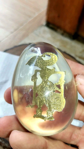 Batu wayang kuningan dekorasi terbatas