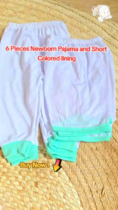 6PCS SOFT COTTON PAJAMA AND SHORT SET [[ 3PC SHORT 3PCS PAJAMA ]]