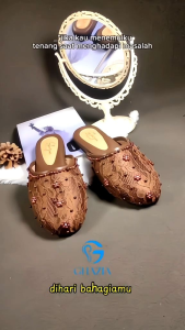 GHAZIA - 110 Sendal Pengantin Cowok Payet Premium