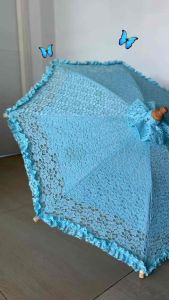 17 นิ้ว ร่มผ้าลูกไม้ ร่มบ่อสร้าง ร่มการแสดง