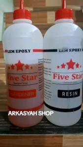 LEM FIVE STAR EPOXY HARDENER RESIN FS N 1KG (LEM KAYU LEM 2 KOMPONEN LEM SUPER KUAT)