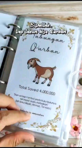 BISA CUSTOM | TABUNGAN QURBAN 7 PCS UNTUK BINDER A6-6RING