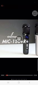 SHERMAN MIC-150+R ไมโครโฟนไร้สาย ความถี่ UHF จูนได้ 40 Ch