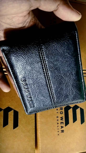 EGROWEAR WALLET PROJECT - Dompet Lipat Pria Black Premium - Kualitas Terbaik - Harga Termurah