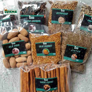 Rempah Bumbu Dapur Ekonomis Lengkap Kemasan 100gr - Lada Ketumbar Kapulaga Jintan Kayu Manis Cengkeh
