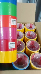 เทปผ้าสีสดขนาด 2 นิ้วความยาว 5 หลา คละสี 1 ลังมี 72 ม้วน