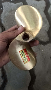 baling perahu kuningan daun 2 nomer 7 as 3/4(19mm)