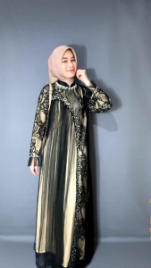 Gamis Brokat Slavina dress  Size Xs S L XXL 4XL Ld 140cm