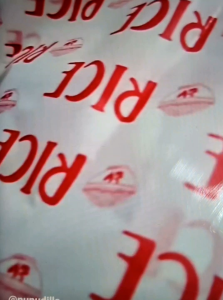 Kertas Nasi Laminasi - Motif RICE & RICE 2W uk 25cm x 275cm (100 Pcs)