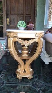 MEJA KONSUL JATI BUNDAR MEJA SISI 60x80 cm MEJA SAMPING