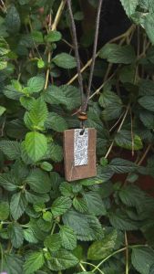 Vòng cổ Kano - Dây chuyền mặt da bò phối hoa văn Nhật Bản