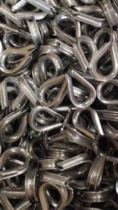 ห่วงหัวใจรองสลิงมี 5 ขนาดแสตนเลสเกรด304เหมาะสำหรับลองสลิงกันบาด