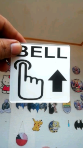 SIGN TANDA BELL DARI BAHAN AKRILIK