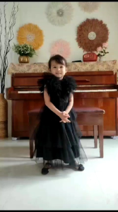 dress Wednesday/dress anak kekinian/dress susun/dress anak lucu