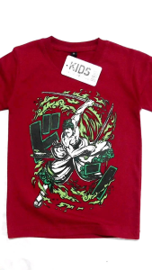 KFS 32 Atasan Baju Kaos Anak Zoro One Piece Gear 5 Katun 30s Premium 1-10 Tahun KFS
