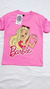 KFS 33 Atasan Baju Kaos Barbie Anak Perempuan Katun 30s Premium 1-10 Tahun