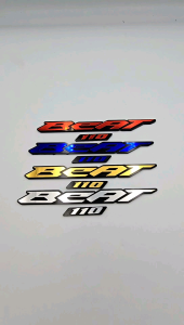 Emblem Akrilik Honda Beat 110 Ukuran 18x2 Free Double Tape