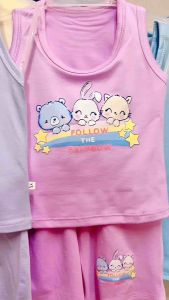 [INNOCENTTEES] Girls Sando Terno Pastel Bunny II Baby to 12 y/o