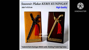 Dekorasi Kantor Motivasi Keris: Plakat Kuningan & Souvenir Mewah