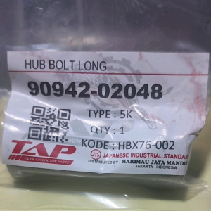 MUR BAUT HUB RODA BELAKANG KIJANG INOVA FORTUNER HILUX: 5K