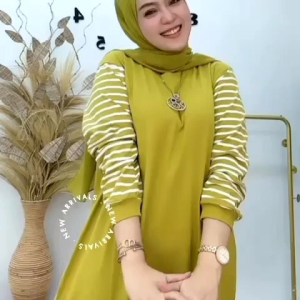 GAMIS MODEL LENGAN SALUR STANDAR BY NABIL // GAMIS LENGAN SALUR KEKINIAN TERBARU 2024