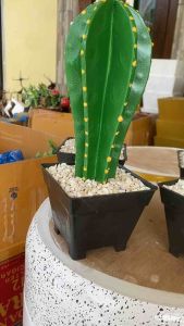 Kaktus koboy sukulen artifisial tinggi 30cm - PP kaktus