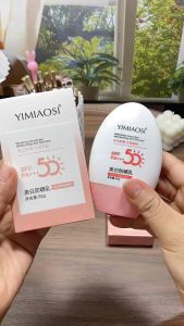 YlMIAOSI美白防晒乳 SPF50  Whitening Sunscreen Lotion 水感清透隔离防护乳，质地轻盈透气不粘腻，带给肌肤润泽柔滑与细腻，隔离防护，滋润肌肤，清透肌肤，令肌肤柔光焕发✨✨ #好物推荐❤