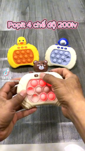0Đồ chơi Pop it thế hệ mới - máy điện tử chơi game Pop it giải trí bấm nút theo đèn nhạc với nhiều
