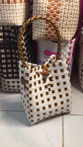 TAS JALI MINI // TAS JALI TEMPAT HP DOMPET // Sebagai Tempat Bunga // Tas Anyaman lucu untuk wanita