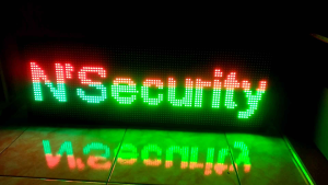 Running text Outdoor 99 x 35cm seting wifi