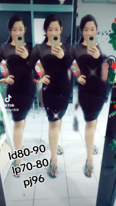 Dress hitam bodycoon