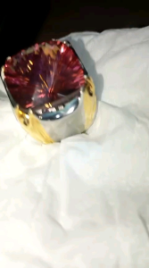 Cincin Perak Batu Natural Quartz (Multi Warna)