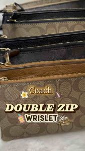 Double Zipped Long Wristlet with Cardholder Perfect for Work Travel and Daily Use