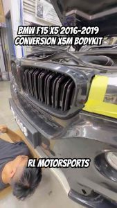 Bmw f15 X5 2015 - 2019 conversion X5M X5 M bodykit body kit front side rear bumper lip skirt grill grille diffuser fender arch cover exhaust pipe muffler 2016 2017 2018